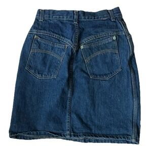 Vintage Denim Mini Skirt A-Line Jr Size 5/6 Womens XS Y2K 90s